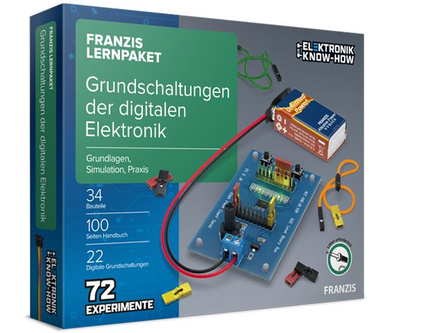 Franzis Lernpaket Grundschaltungen der digitalen Elektronik Vollständiges Experimentiersystem mit digitalen Grundschaltungen