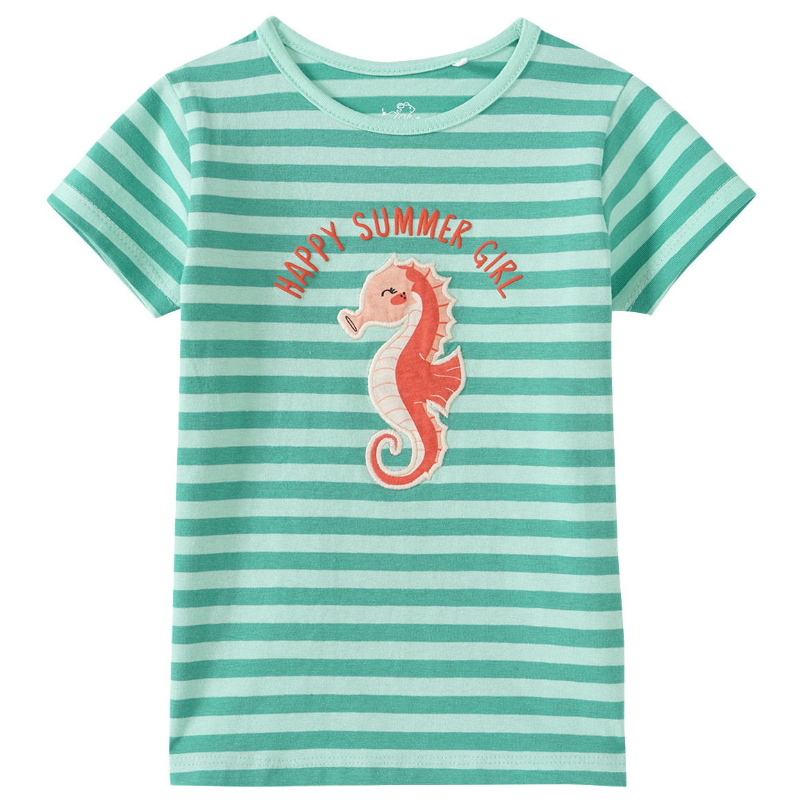 Topolino Mädchen T-Shirt mit Seepferdchen-Motiv hellgrün / grün