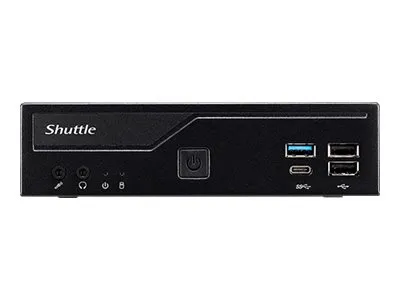 Shuttle XPC slim DH610 - Barebone - Slim-PC LGA1700 sokkel - Intel H610 - uden CPU - RAM 0 GB - Gigabit Ethernet, 2.5 Gigabit Ethernet - sort