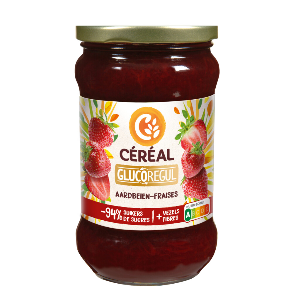 3x Céréal Jam Aardbeien320 gr