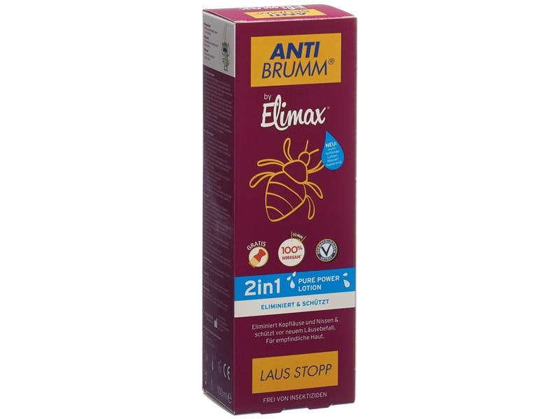 ANTI BRUMM Elimax Laus Stopp 2in1 Power Lotion 100 ml Eliminiert Läuse sowie Nissen und schützt vor Neubefall