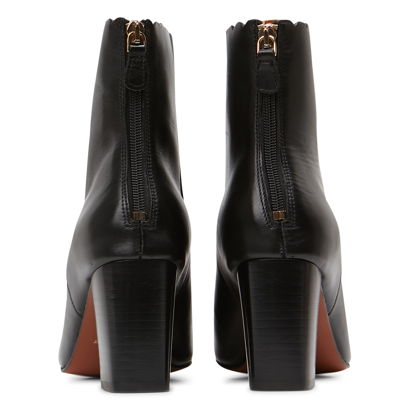 GISELLE - Bottines à talons en cuir | Noir