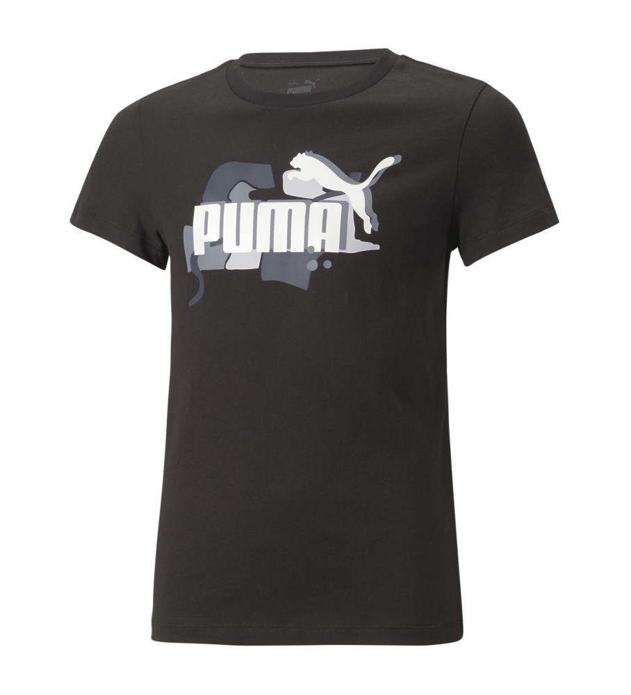 Puma Camiseta Ess+ Street Art Logo  G negro