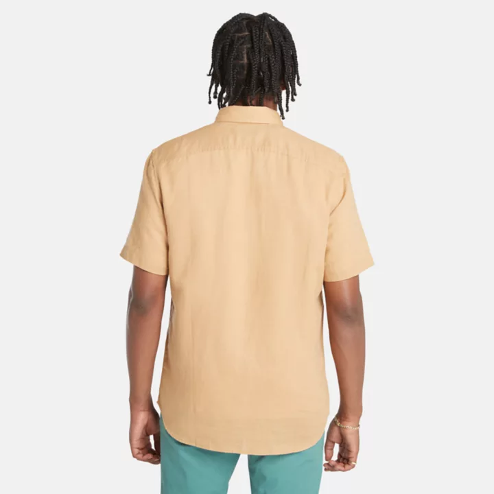 Chemise Lovell pour homme en jaune clair