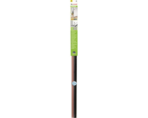 fix-o-moll deurrubber met kwast, standaard zelfklevend, transparant, 1 m