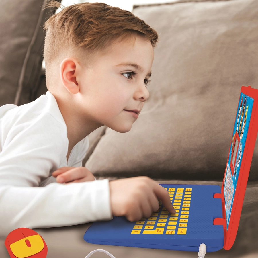 LEXIBOOK Paw Patrol - Zweisprachiger Laptop, Englisch und Deutsch