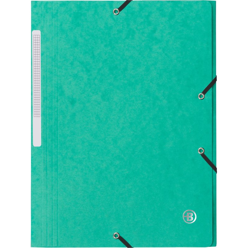 Chemise à élastique 3 rabats carte Bruneau 24 x 32 cm dos 2 cm couleurs assorties