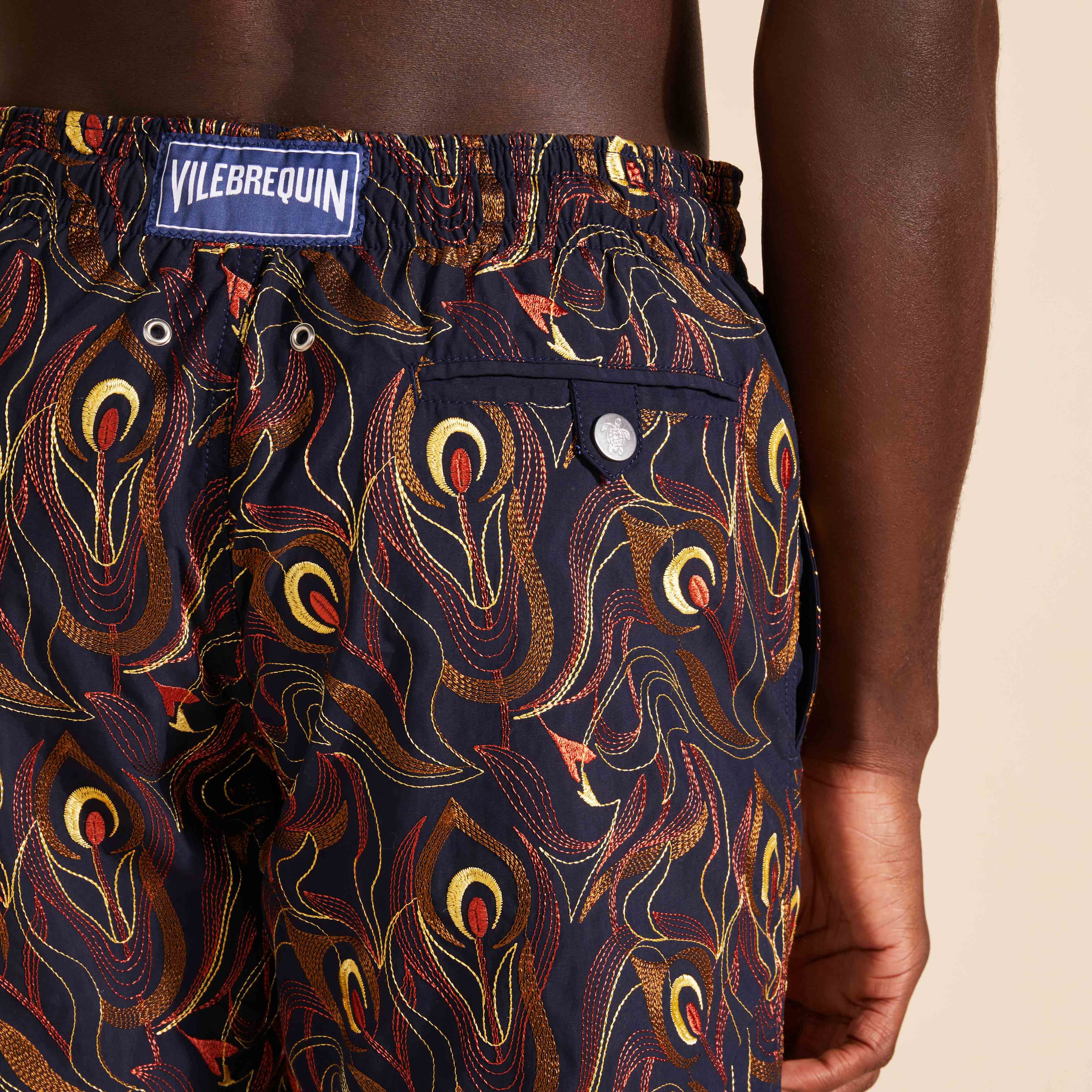 Maillot de bain homme Brodé Paon Paon - Edition Limitée | Site Vilebrequin | MISAC633