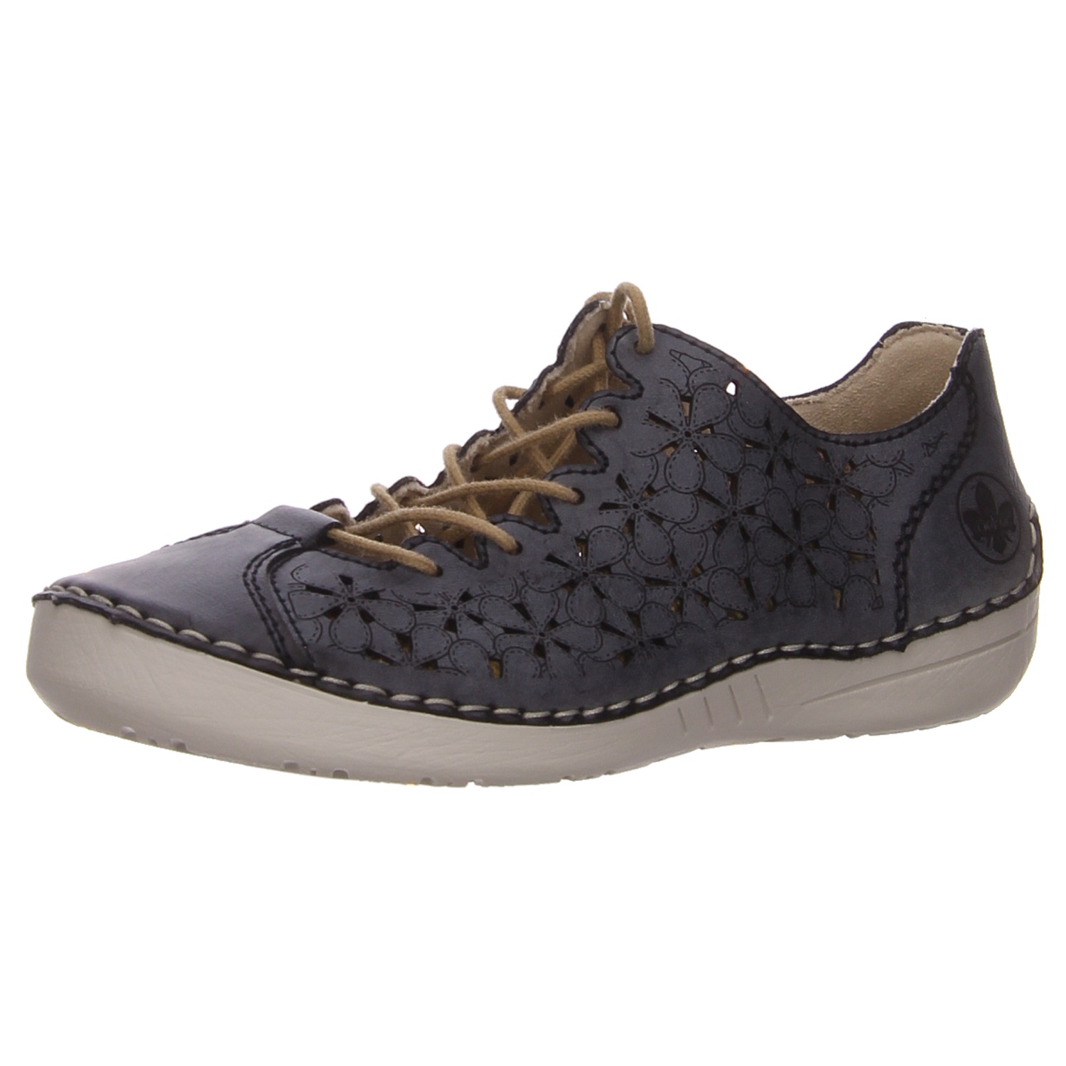 Rieker Schnürhalbschuh blau blau
