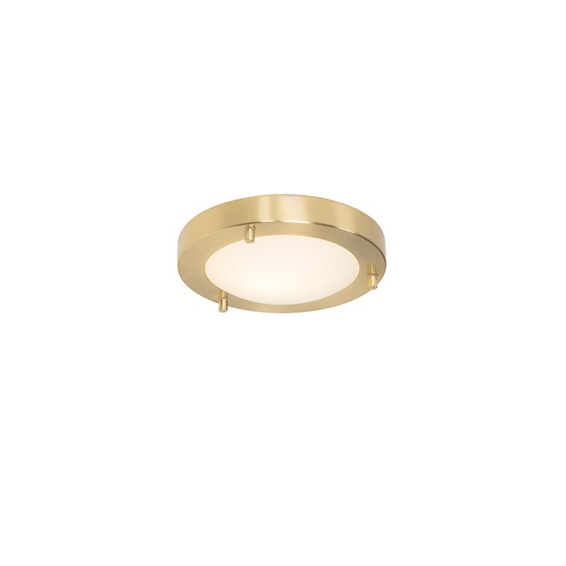 Moderne plafonnière goud 18 cm IP44 - Yuma