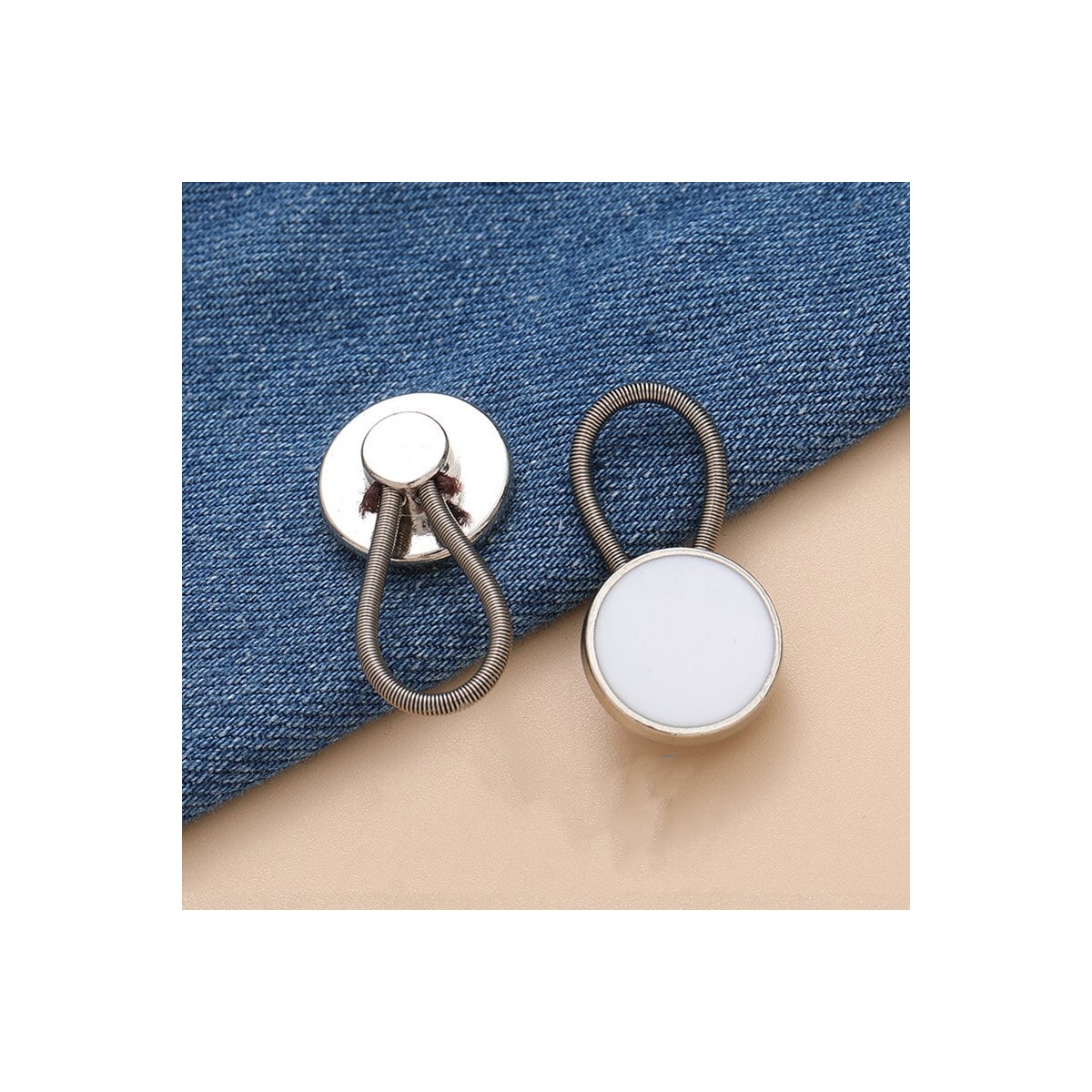12-paks midjeforlenger for jeans - ingen syknappforlenger 10 mm