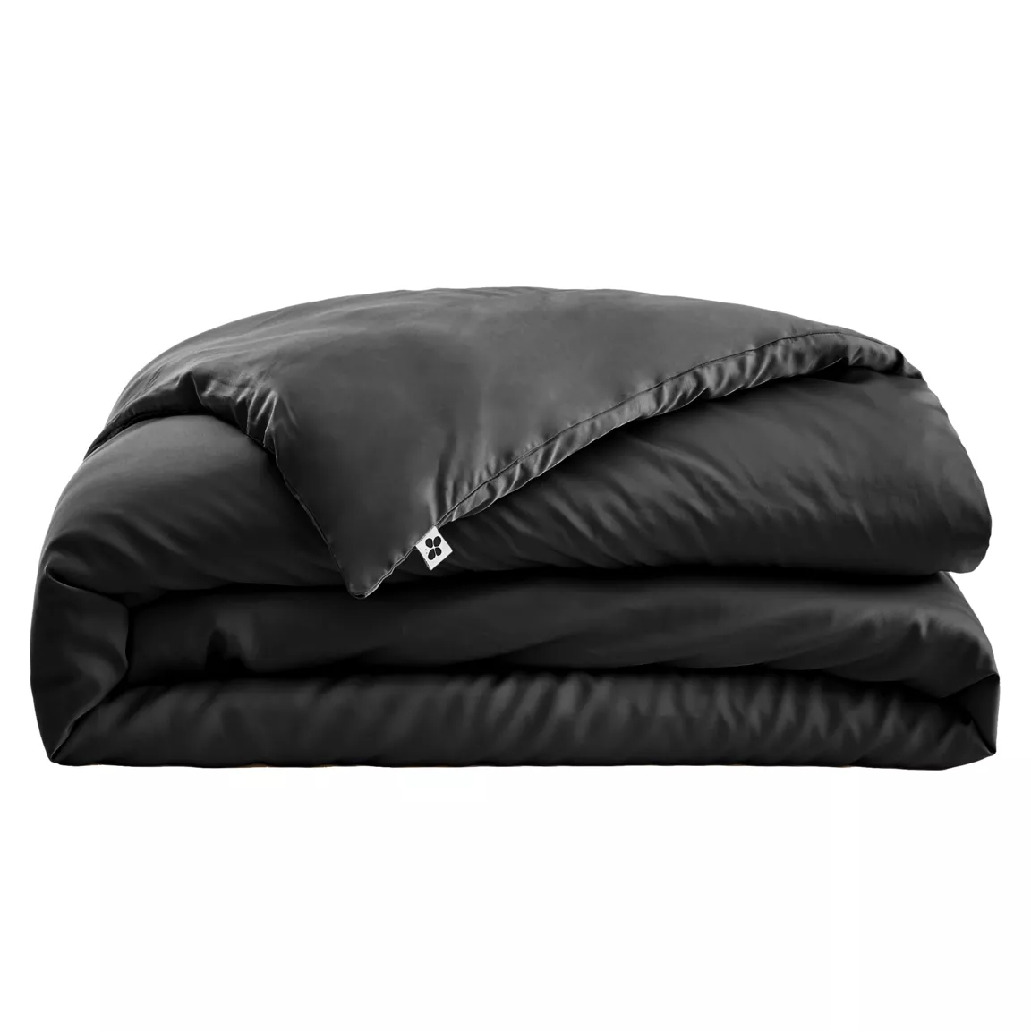 Housse de couette satin de bambou (240 x 220 cm) Salomé Noir