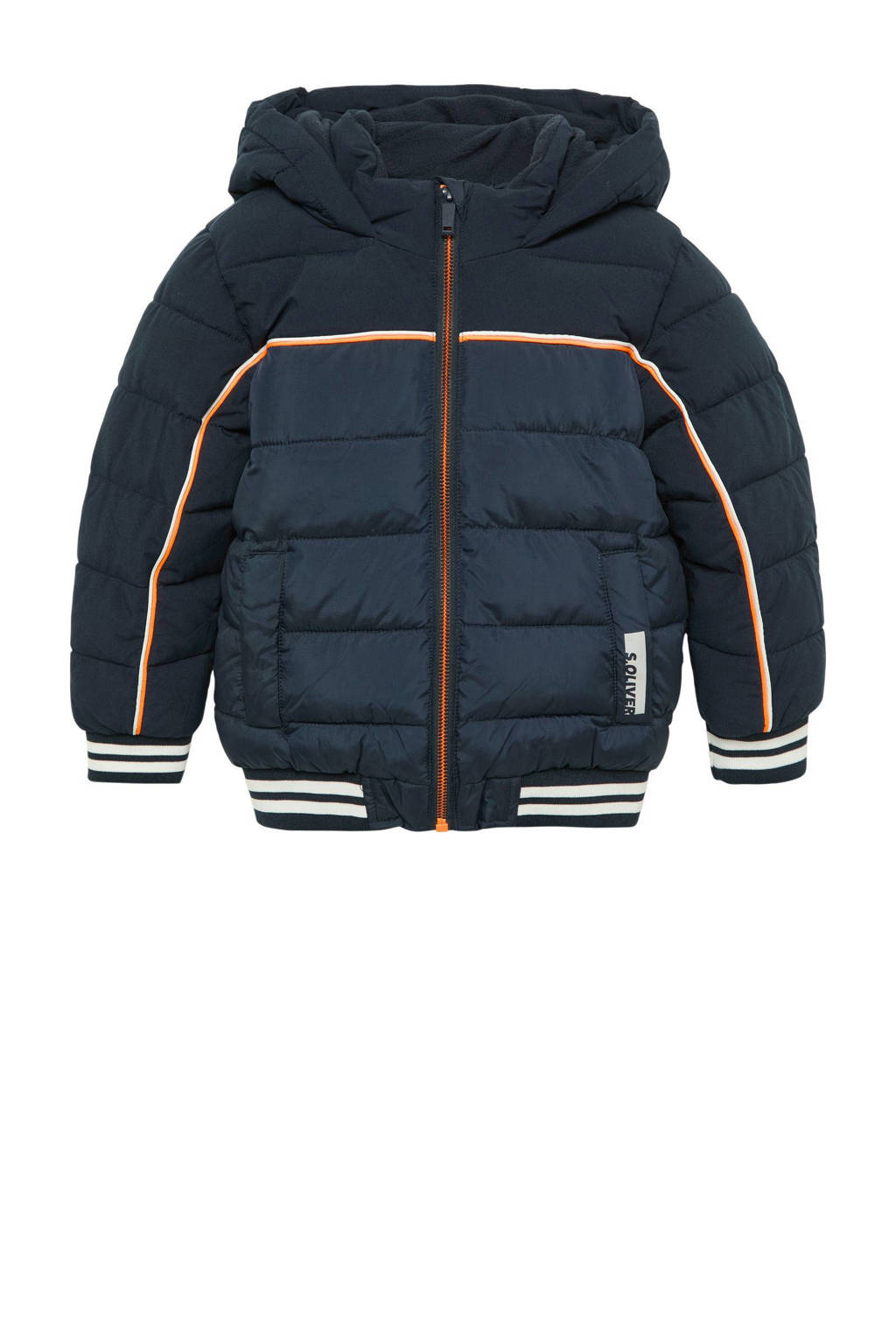 s.Oliver gewatteerde winterjas donkerblauw