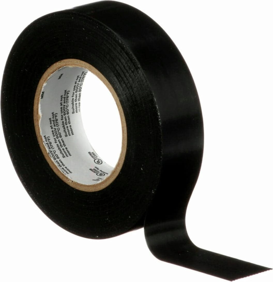 3M  Isolierband Schwarz, 15 mm x 10 m    Professionelles PVC-Klebeband für den Einsatz im Innen- & Außenbereich