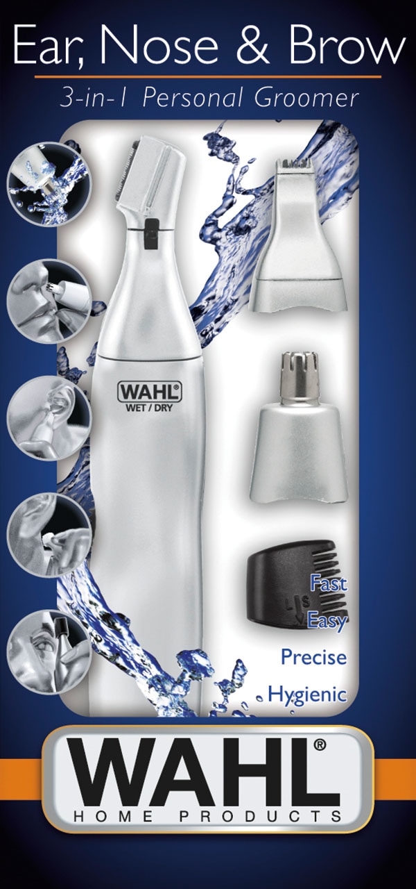 Wahl Nasen- und Ohrhaartrimmer »3 in 1 Trimmer« 4 Aufsätze