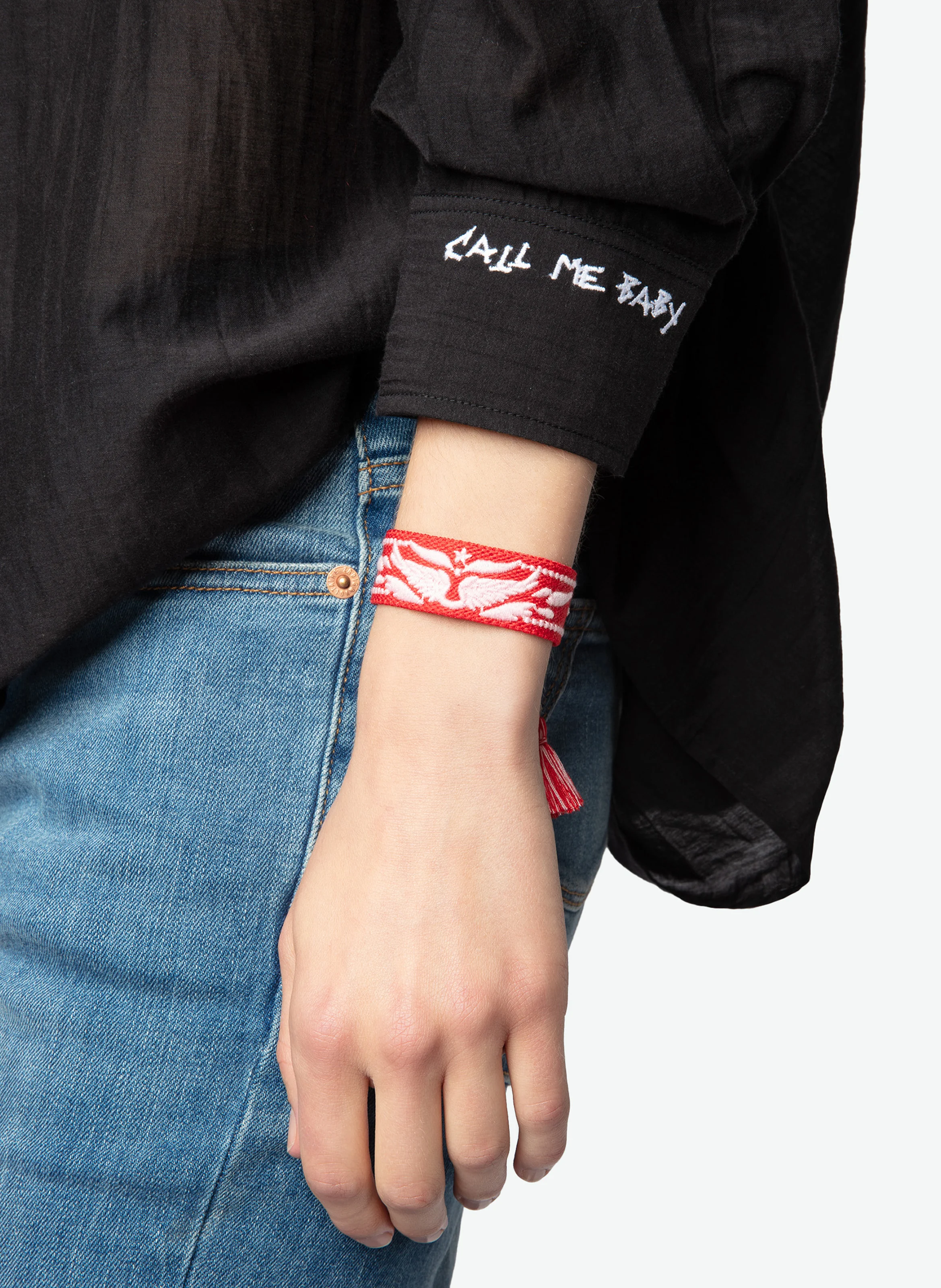 Bracelet tissé | Rouge