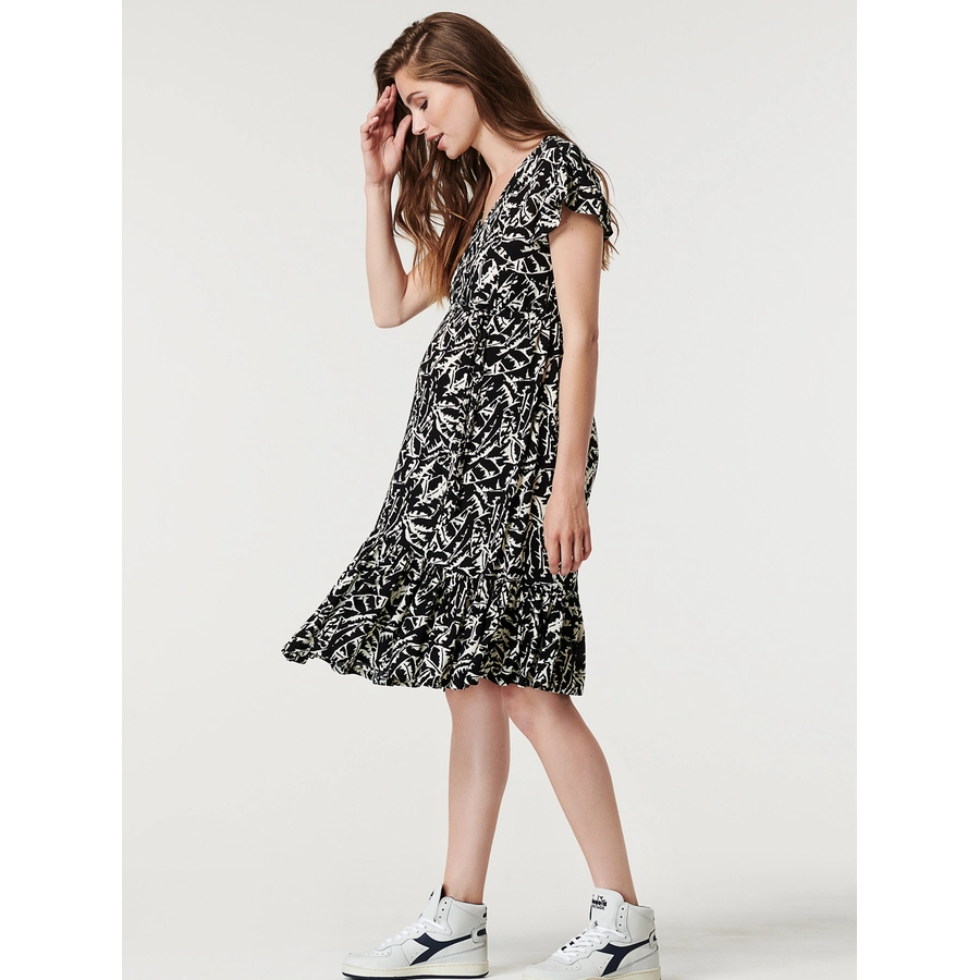 SUPERMOM Kleid Leaf Black