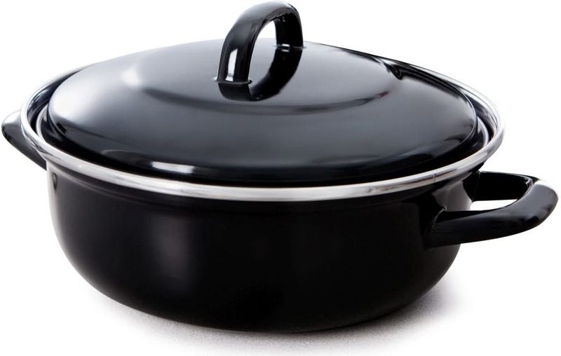 BK - Fortalit - Braadpan - Zwart - Geëmailleerd Staal