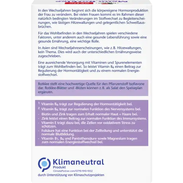aktiv Meno Rotklee + Nachtkerzenöl + Biotin Kapseln