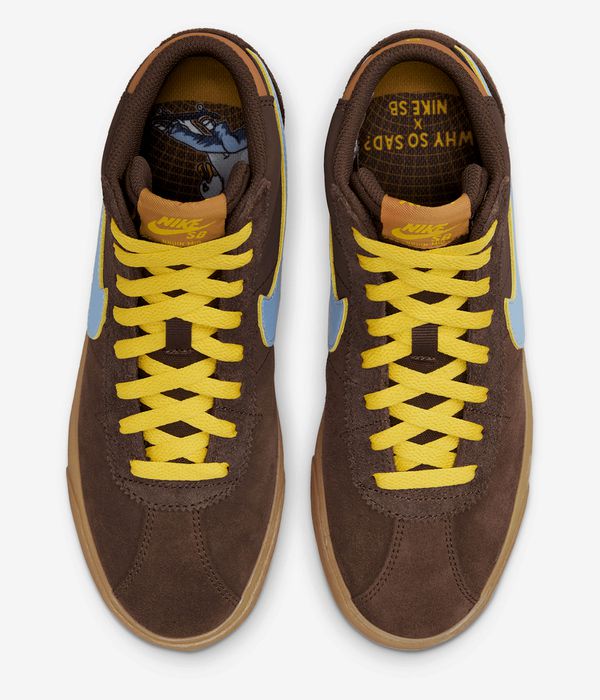 Nike SB x Why So Sad? Bruin High Premium Schuh (light chocolate light blue)