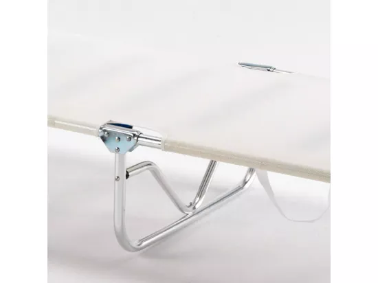 2 chaises longues pliantes en aluminium pour plage et jardin Sardegna