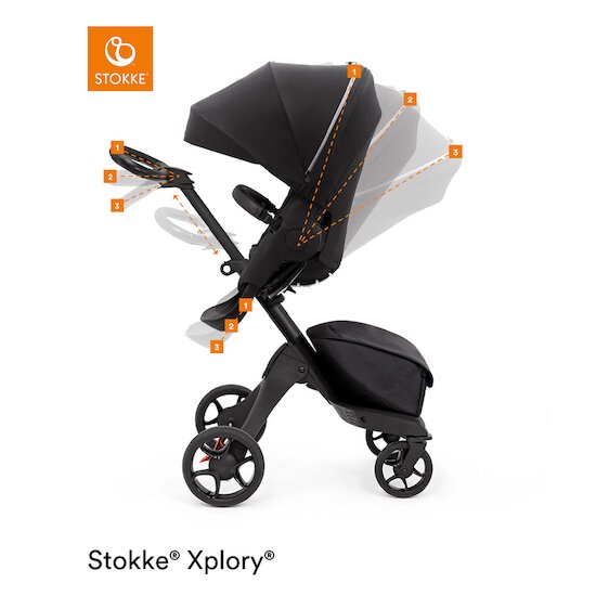 Poussette Xplory X   Rich Black        de               Stokke®