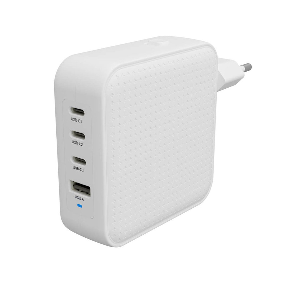 Hyper - HyperJuice - 100W USB-C GaN Rejse Oplader (3C+1A) - Hvid