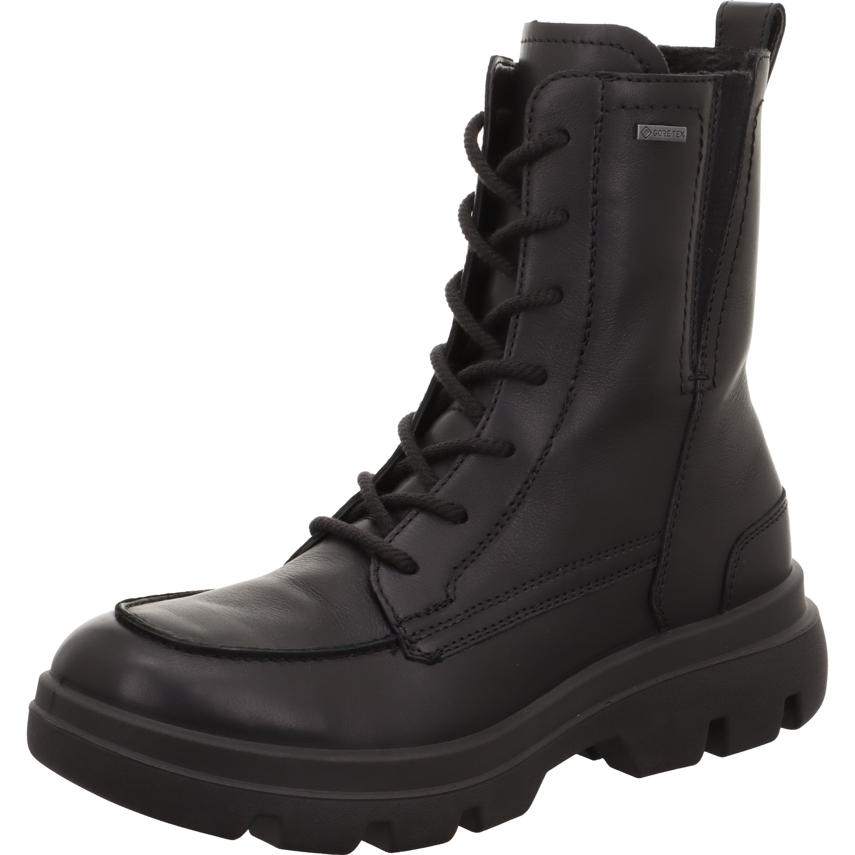 legero ANGELINA Damen  Schnürboots mit Reißverschluss - Farbe: Schwarz - Größe: 4.5