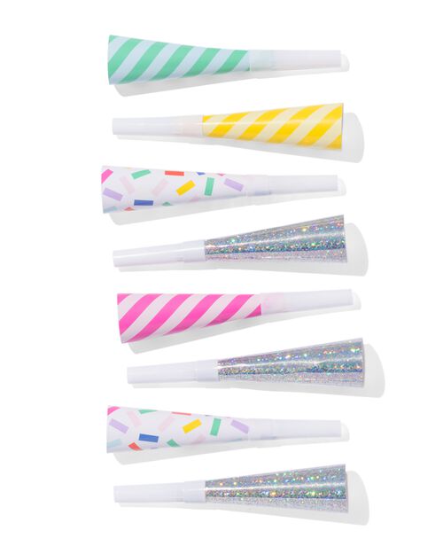 sifflet de fête 8 pièces