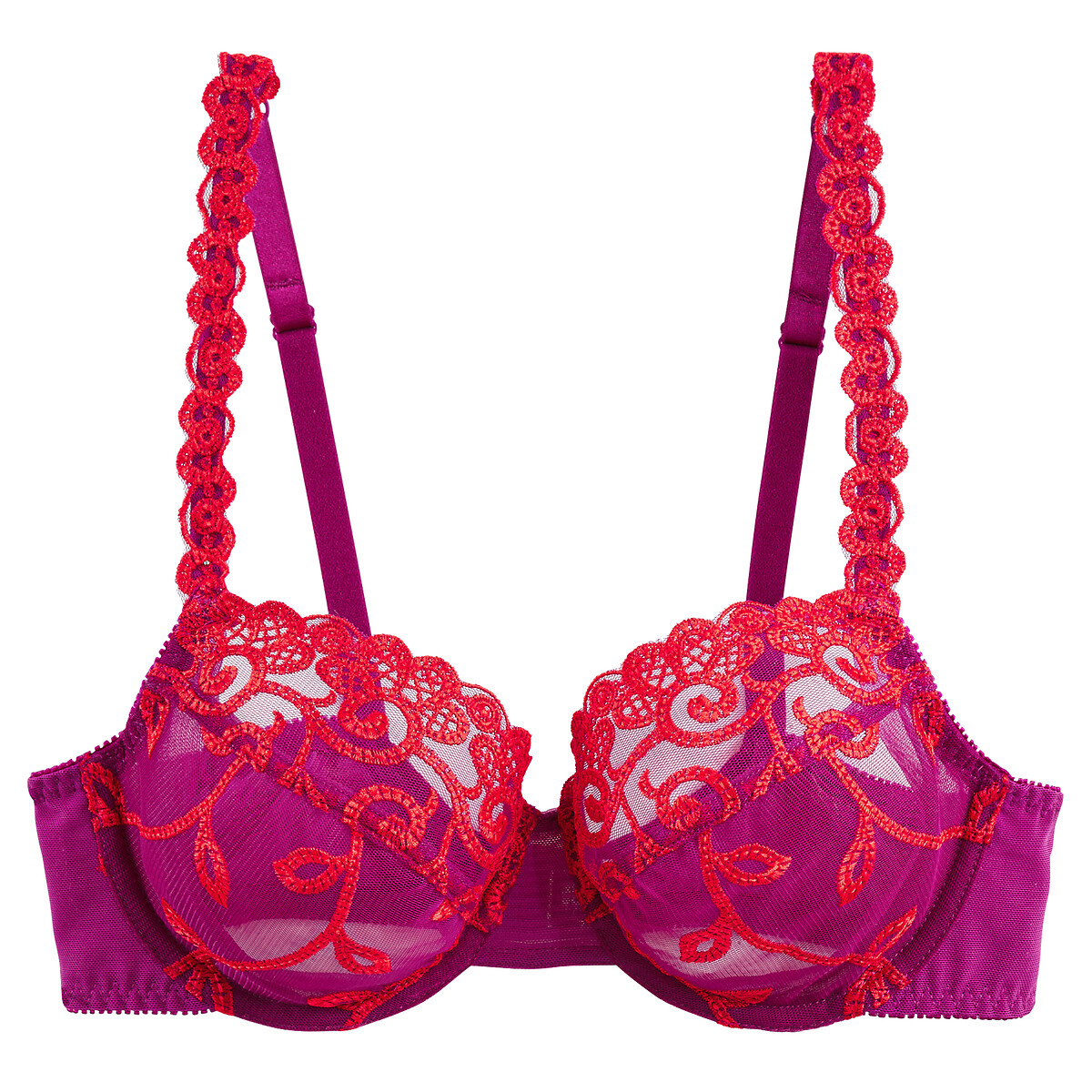 COLEÇÕES LA REDOUTE<br>Sutiã estruturado em tule, Lyssa