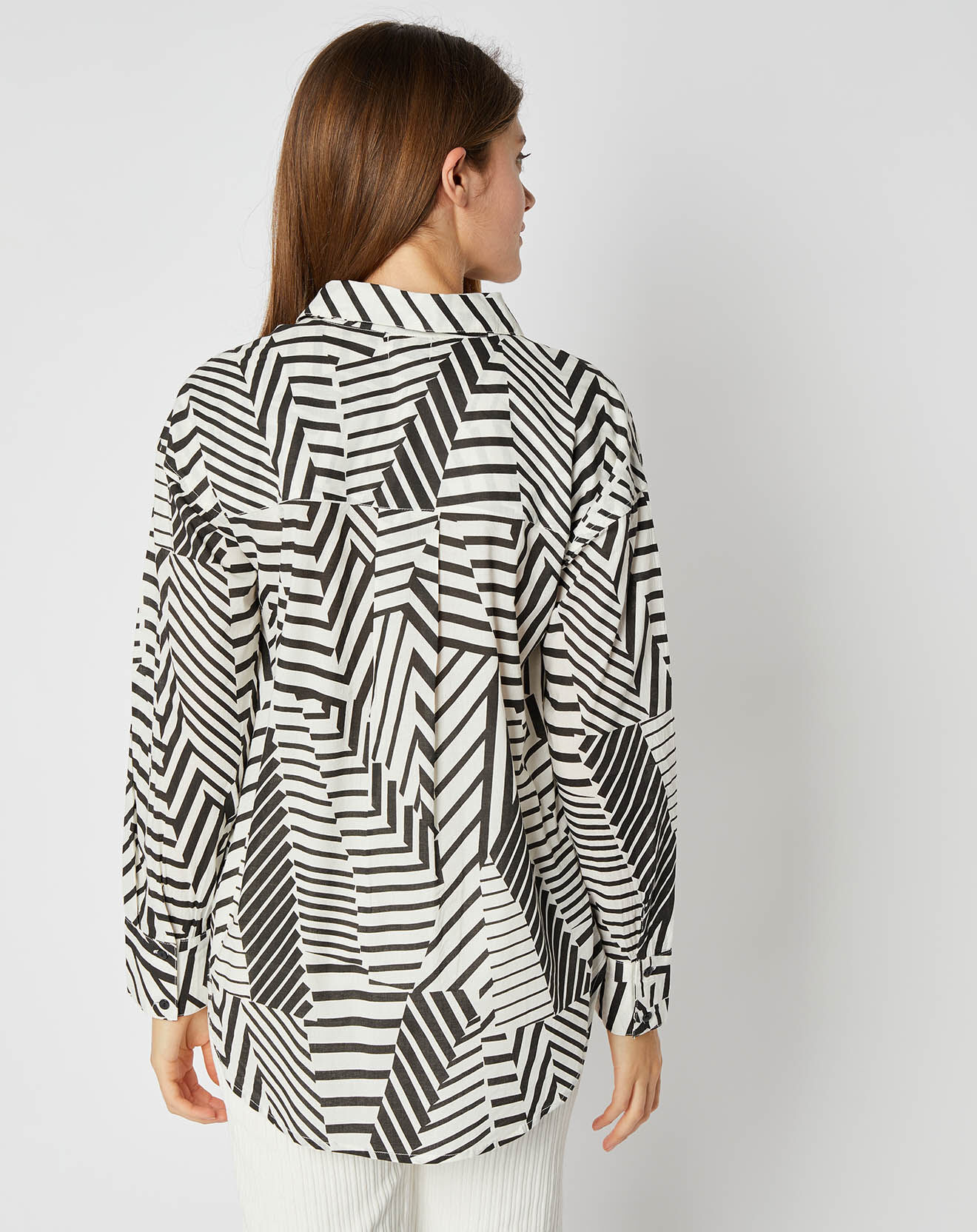 An'ge Chemise en Coton Frédérique zenya à motifs noir/blanc
