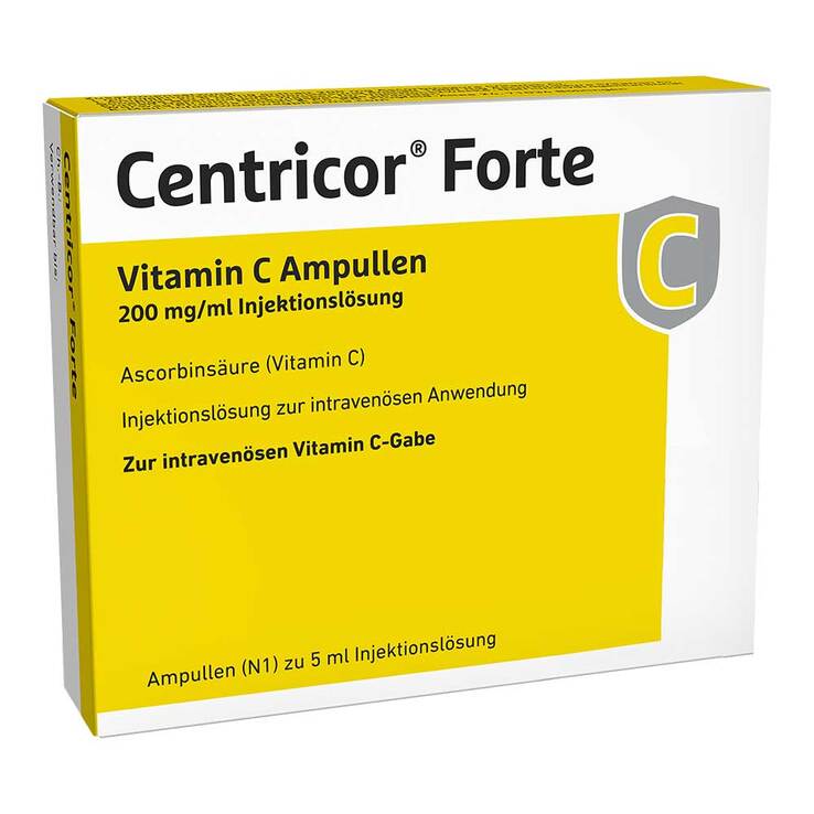 Centricor® Forte Vitamin C Ampullen 200 mg/ml Injektionslösung, 50X5 ml
