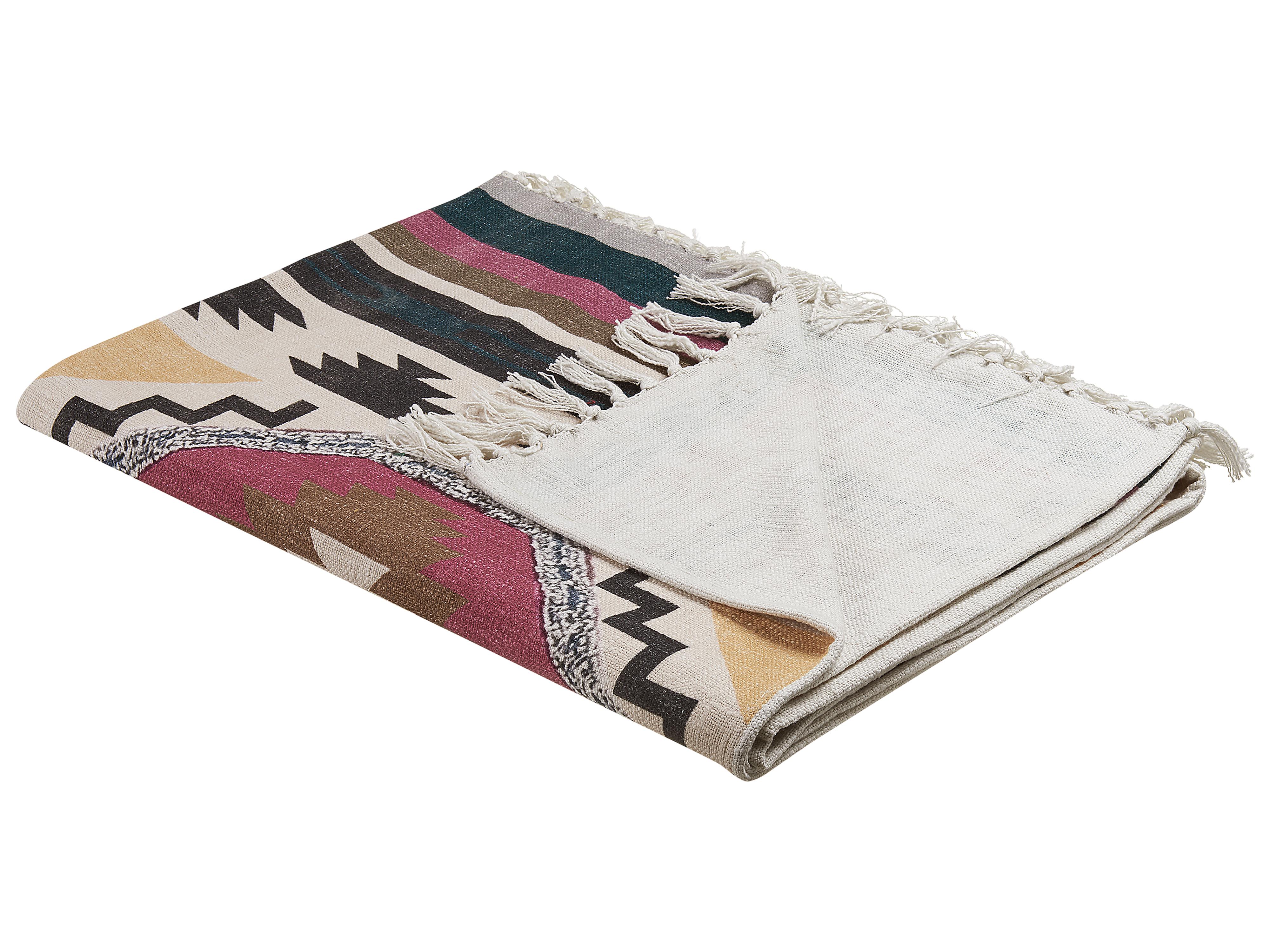 Plaid NAGAON Katoen 130 x 180 cm Meerkleurig