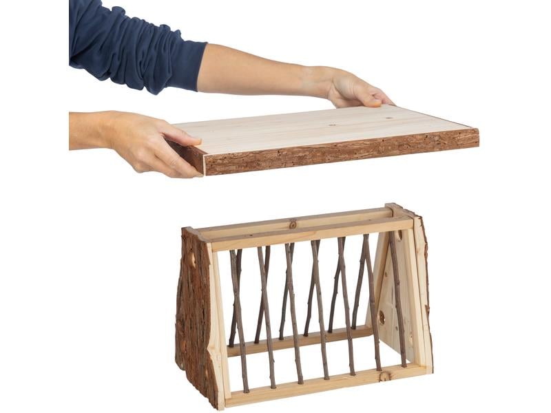 Trixie Heuraufe zum Aufstellen, 40 x 22 x 30 cm Futterplatz