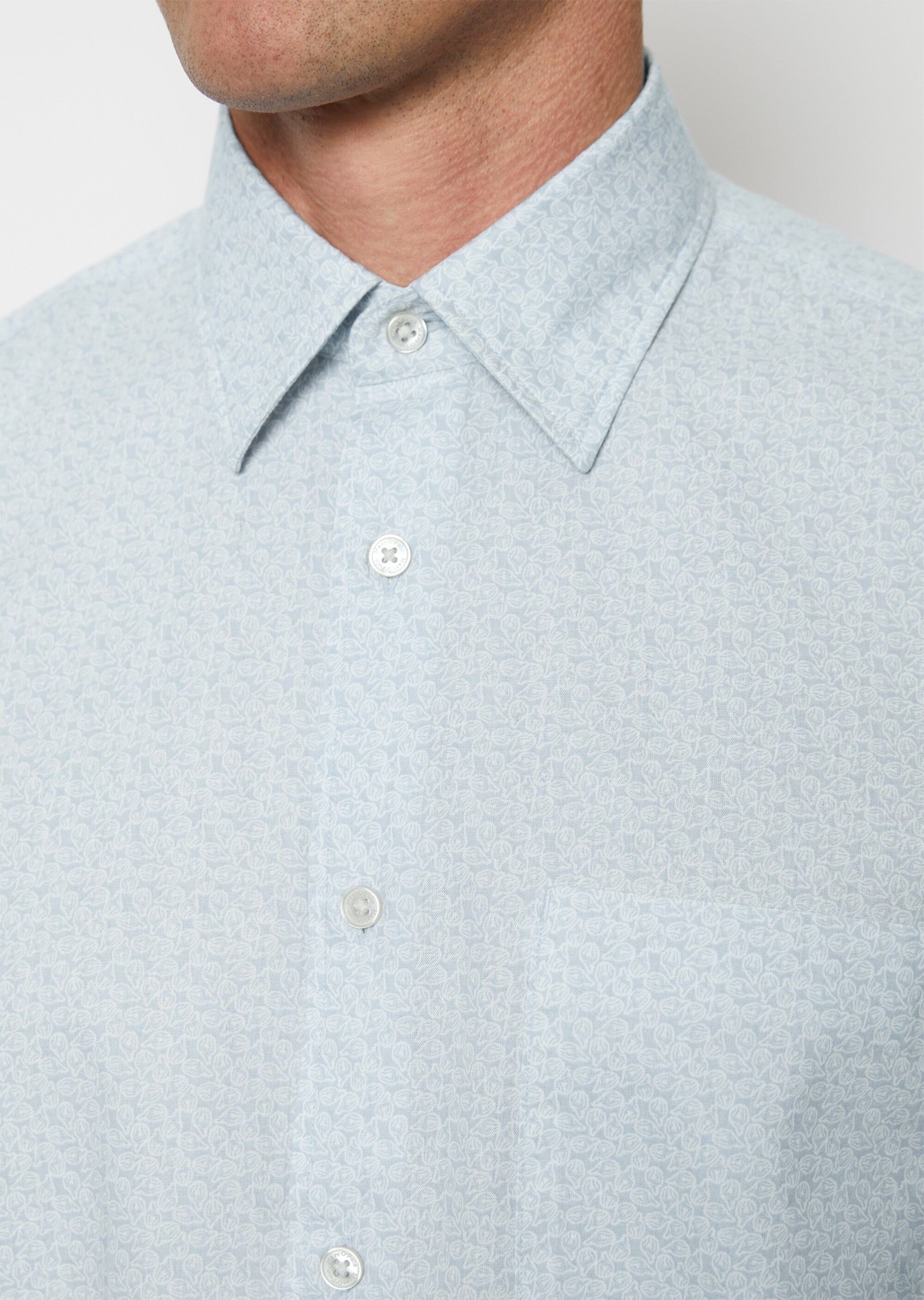 Hemd regular mit Allover-Print