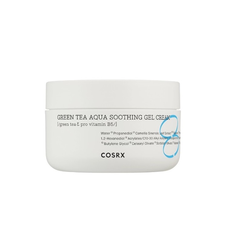 COSRX Hydrium Green Tea Aqua Soothing Gel Cream Beruhigende Creme mit Grüntee-Extrakt, 50 ml