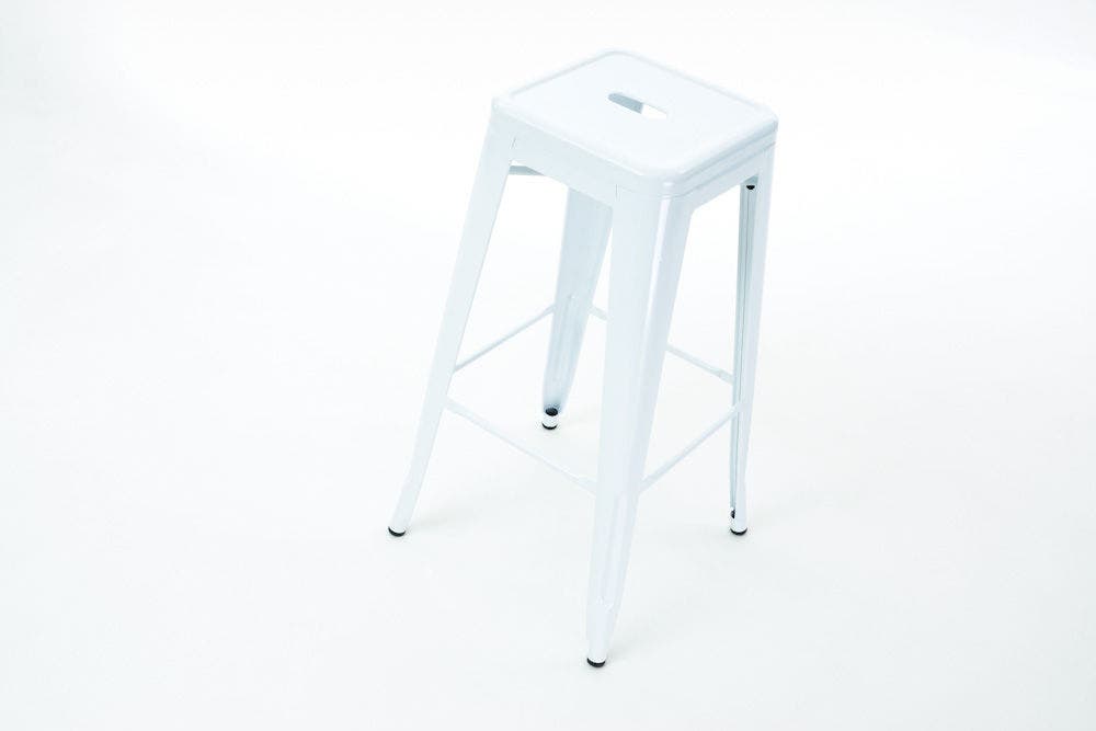 Legend Metalen barkruk wit - 65 cm