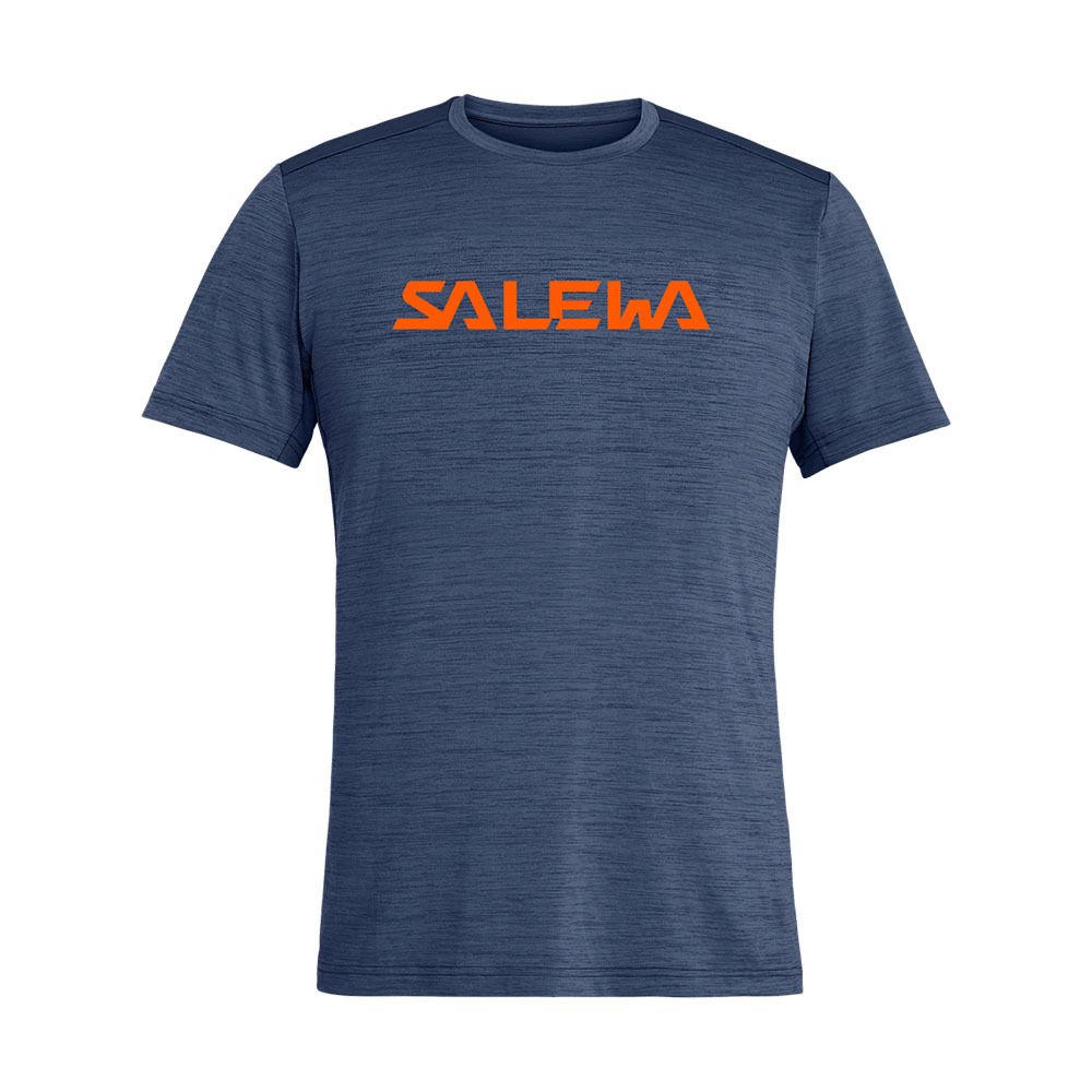 Salewa PUEZ HYBRID 2 DRY - Maillot Homme navy blazer melange
