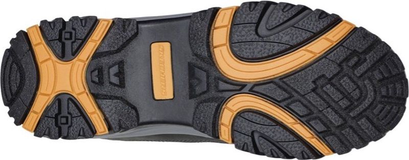 Skechers - Relment Dagget - Heren Veterboot - Grijs - Imitatieleer en Nylon