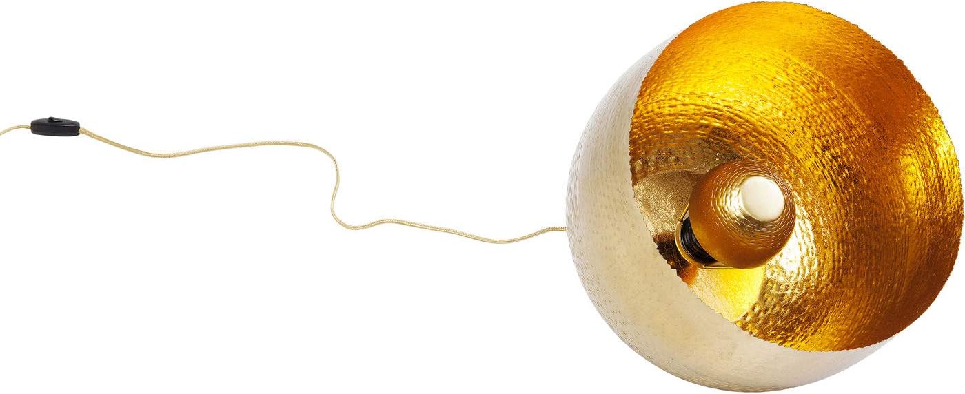 Kare Design Bodenleuchte Apollon, Gold, 35cm Durchmesser, Bodenlampe, Stehleuchte, Stahlgestell, rund, kein Leuchtmittel inklusive, 25x35x35 cm (H/B/T)