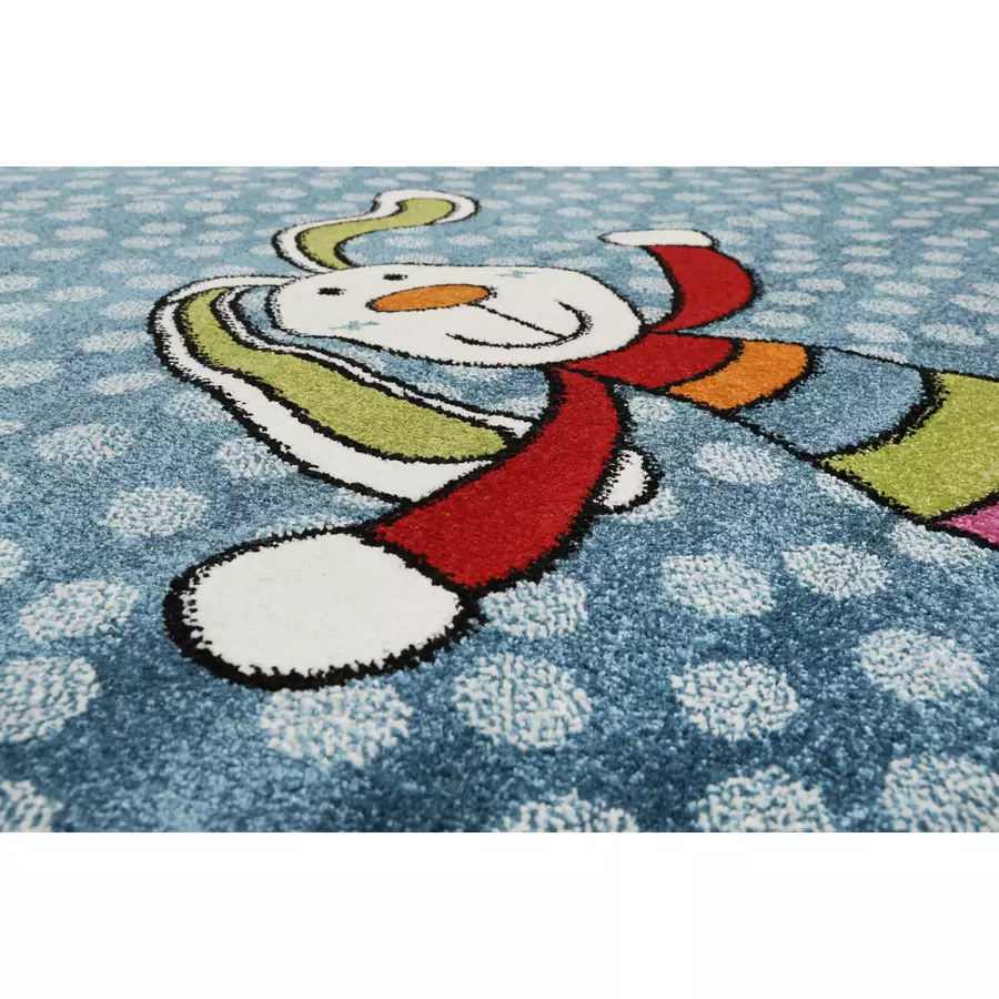 Sigikid Kinderteppich Rainbow Rabbit blau
