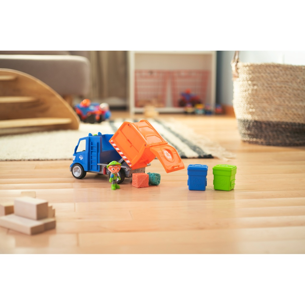 Blippi-Recycling-LKW mit Blippi-Spielfigur