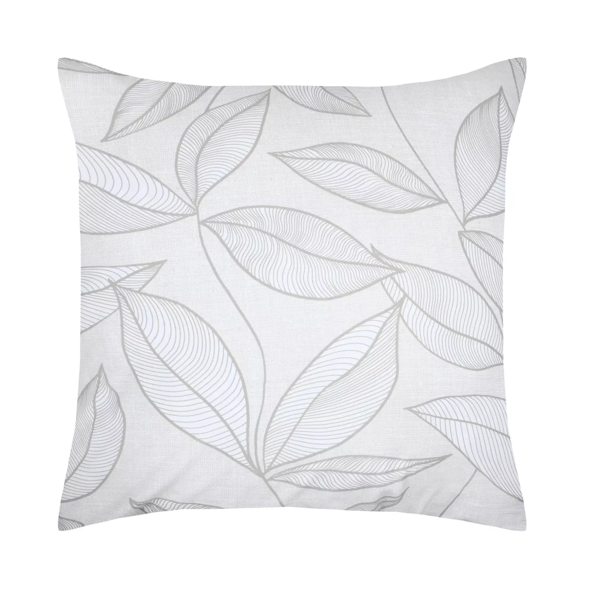 Taie d'oreiller carrée percale de coton (63 x 63 cm) Matisse Grise