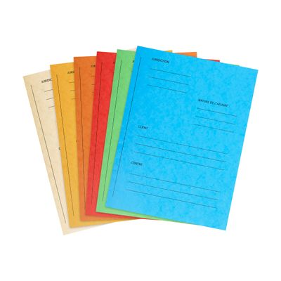 Exacompta - 25 Chemises de plaidoirie - 265 gr - couleurs assorties