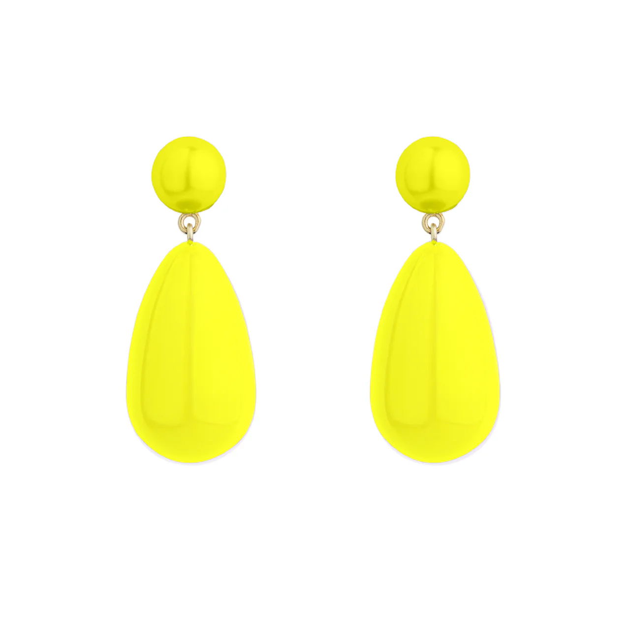 Eshvi  Drop øreringe - Neon Yellow