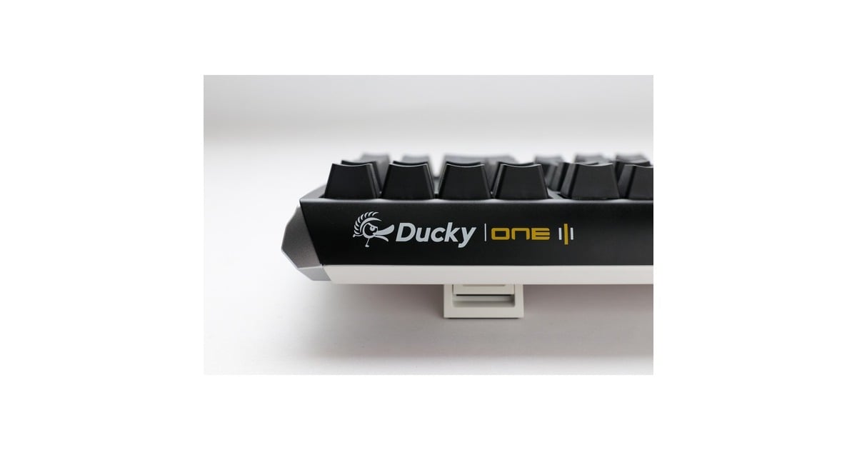DuckyOne 3 Classic, toetsenbord  (Zwart/wit, US lay-out, Cherry MX Blue, RGB led, Double-shot PBT, Hot-swappable, QUACK Mechanics)