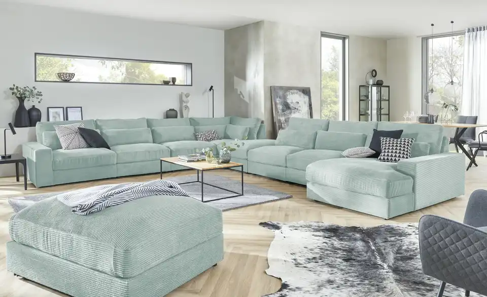 Element Branna Mintgrün Cordstoff 1-Sitzer