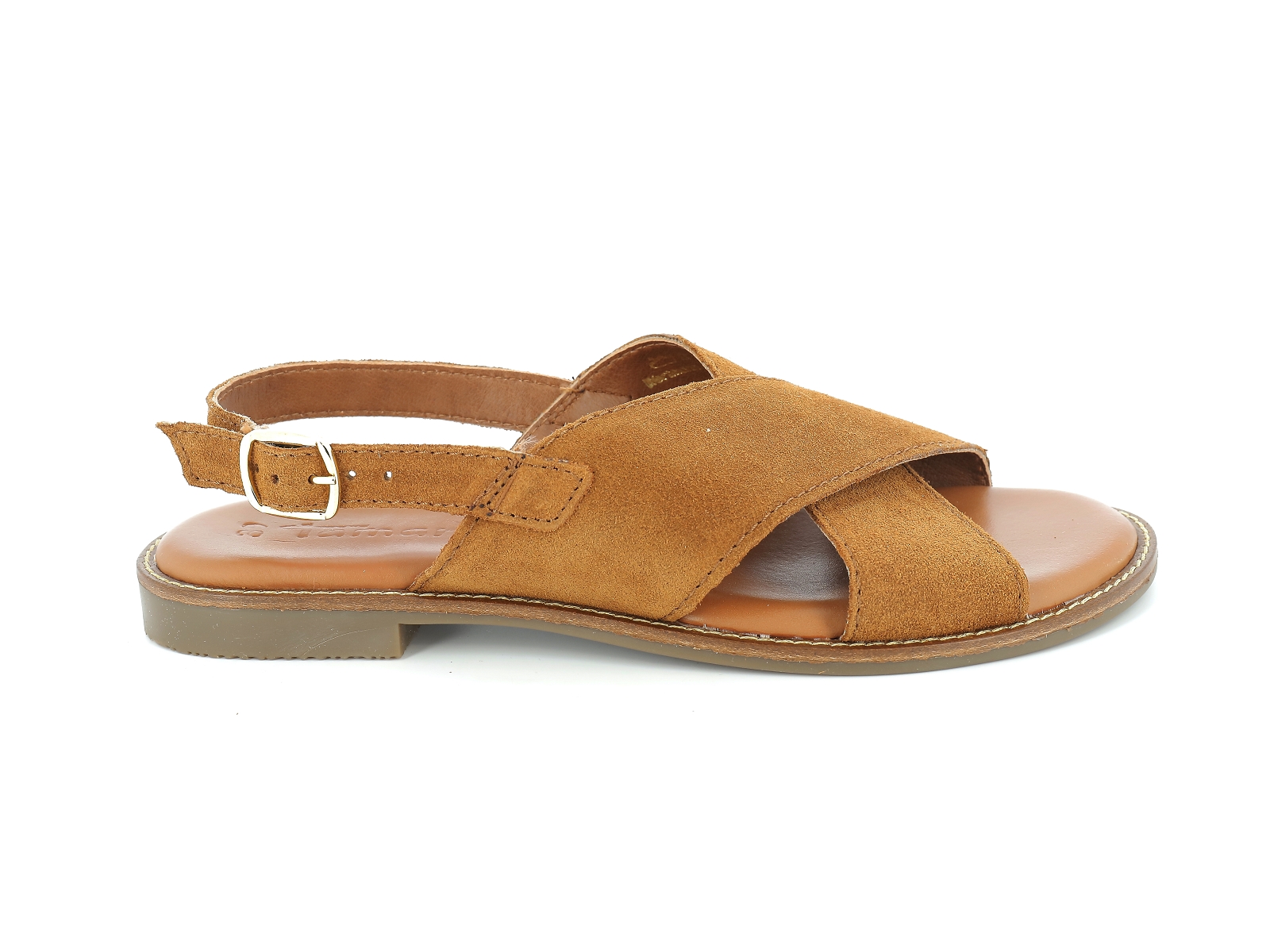 Tamaris-28119 Cuir Velours Marron
