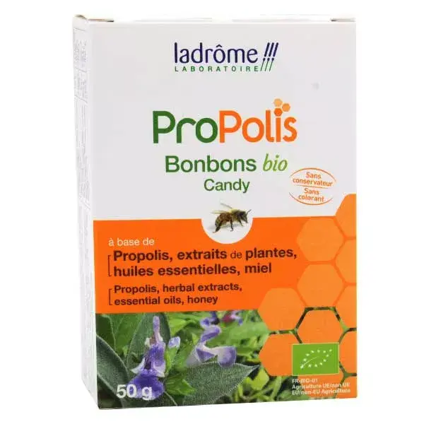 Balas de Equinácea Orgânica Ladrome Propolis 50g
