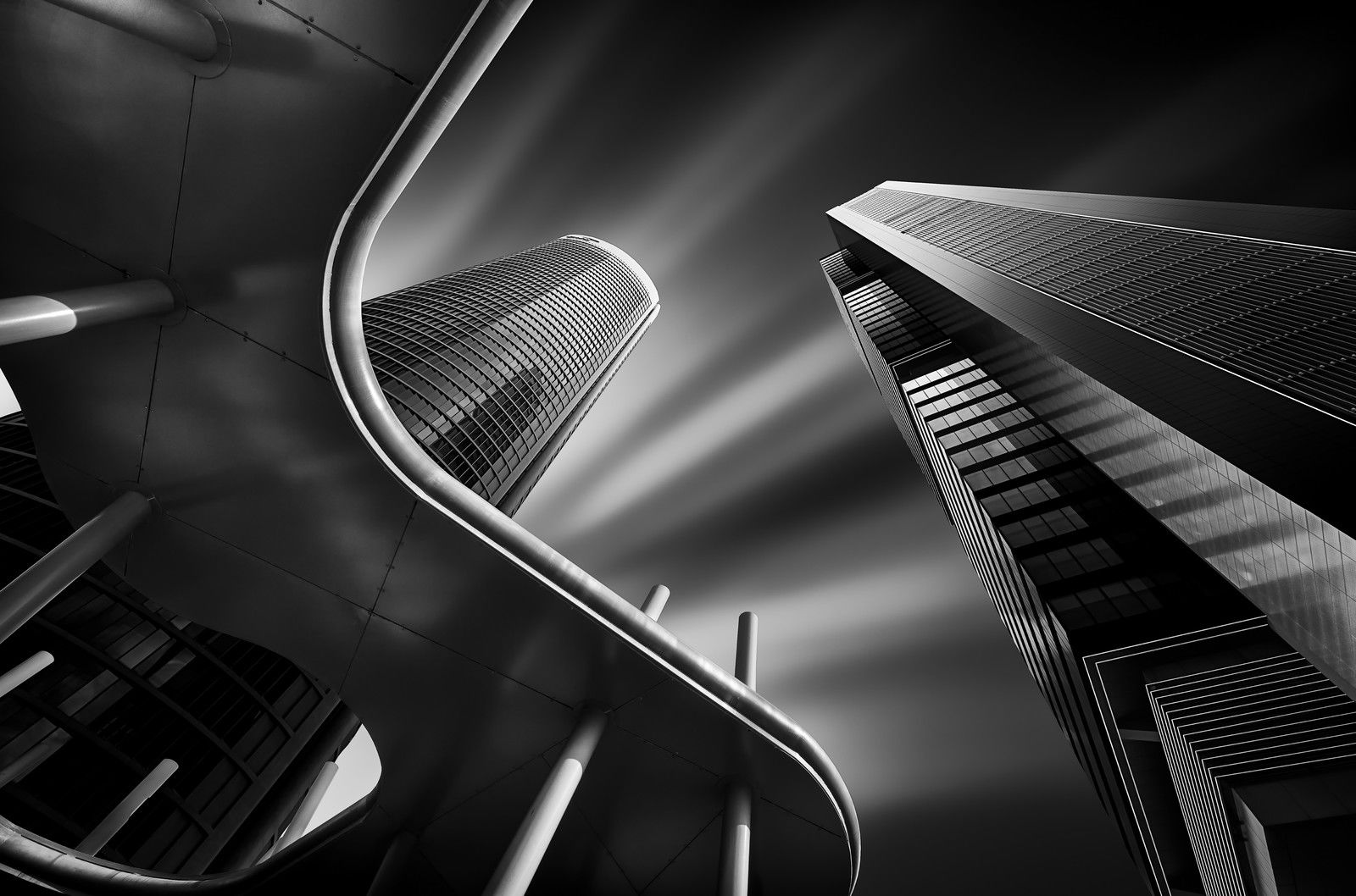 Light And Dark On The Towers by Juan Lopez Ruiz - Limited Edition. Edition of: 150. Signed.